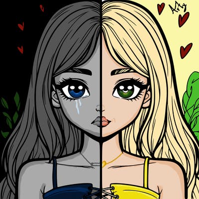 realistic girl split