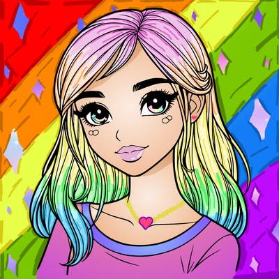 one realistic pretty girl