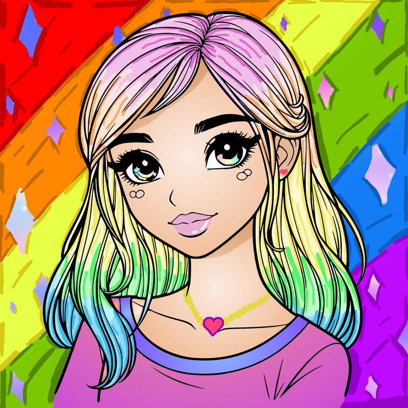 one realistic pretty girl