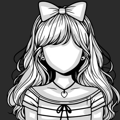 realistic girl no face