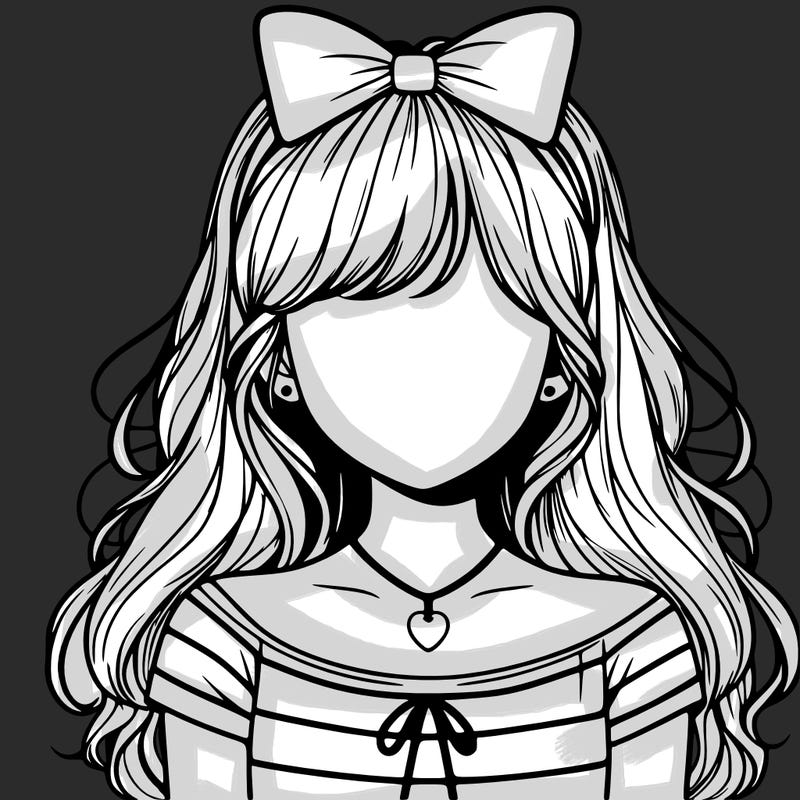 realistic girl no face