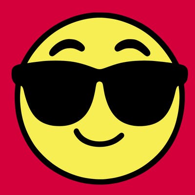 emoji with sunglasses