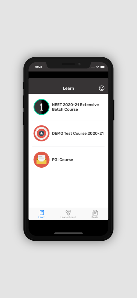 Dental Pulse Academy - Dental Pulse Academy app screen showing dental PG entrance exam courses including NEET and PGI