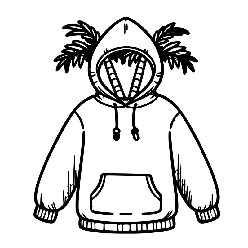 pink palm hoodie