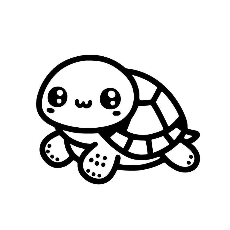 cute simple little turtle