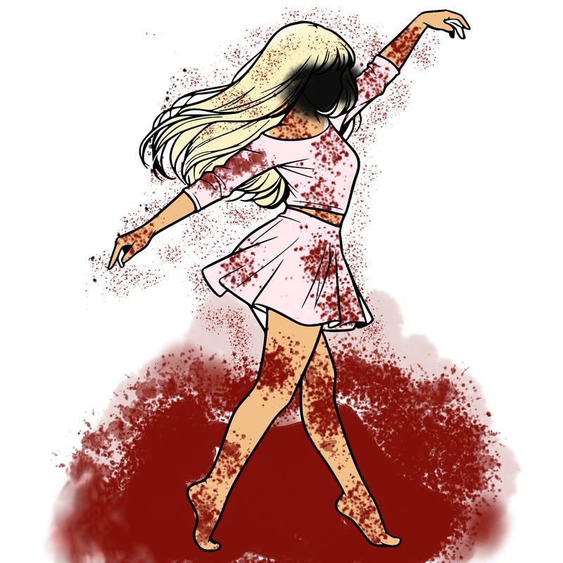 realistic girl danceing