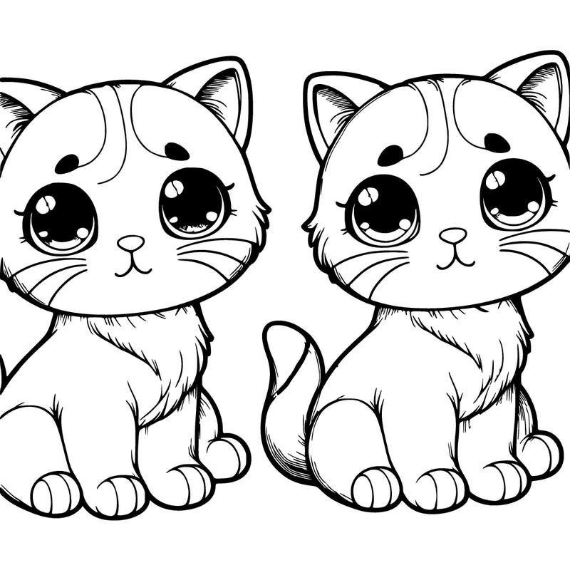 cute realistic cat split