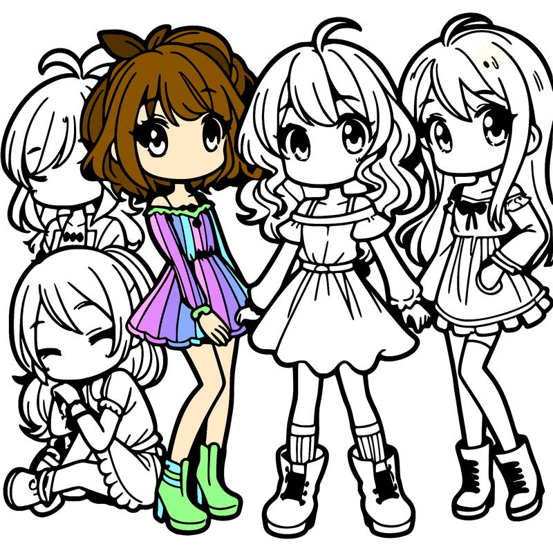 a group of cute girls