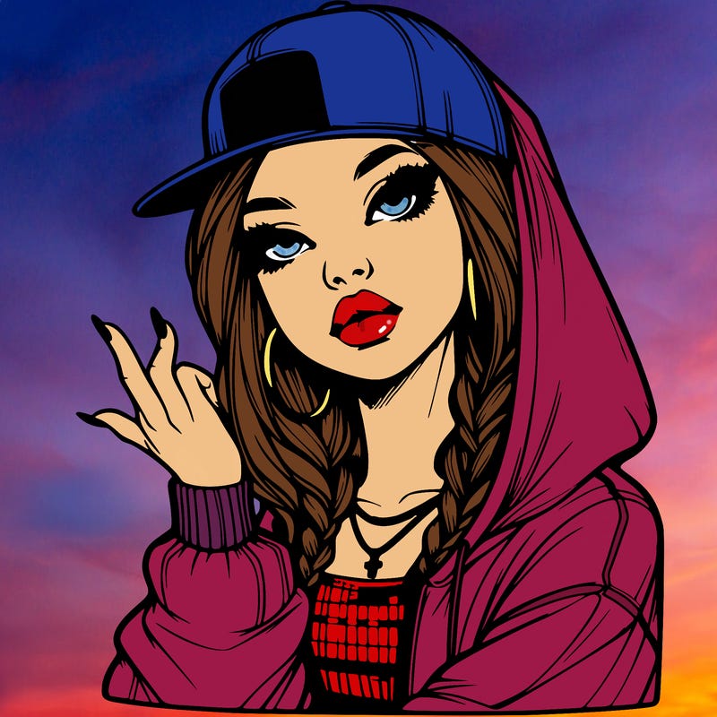 realistic hip hop girl