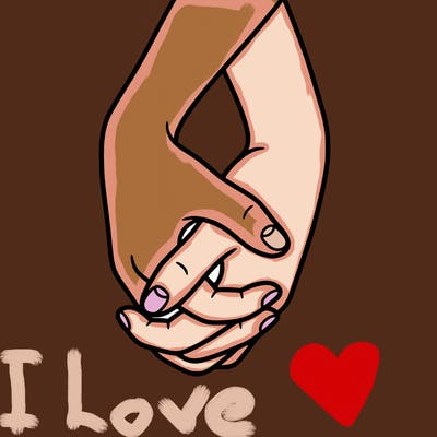 hands in shape of heart