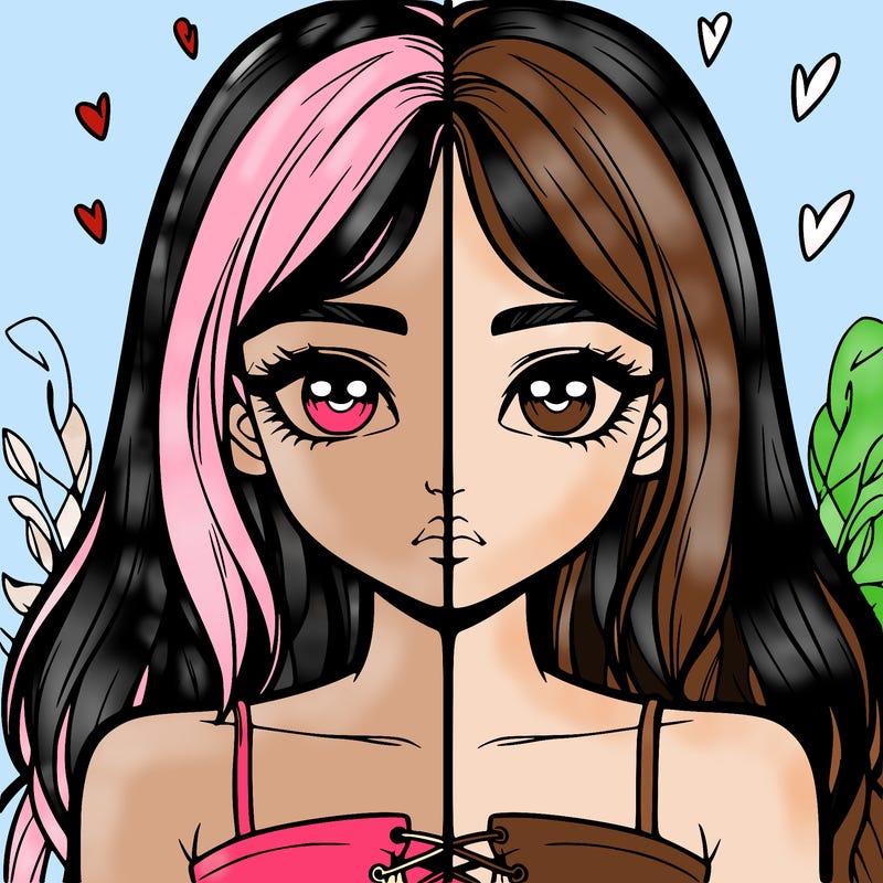 realistic girl split