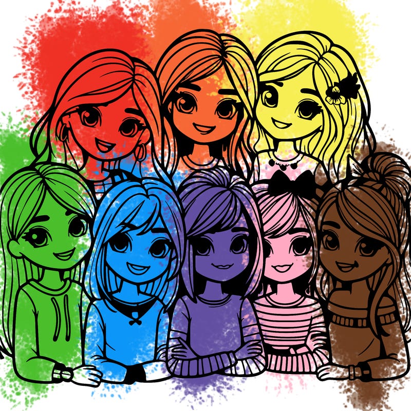 group of friends girls