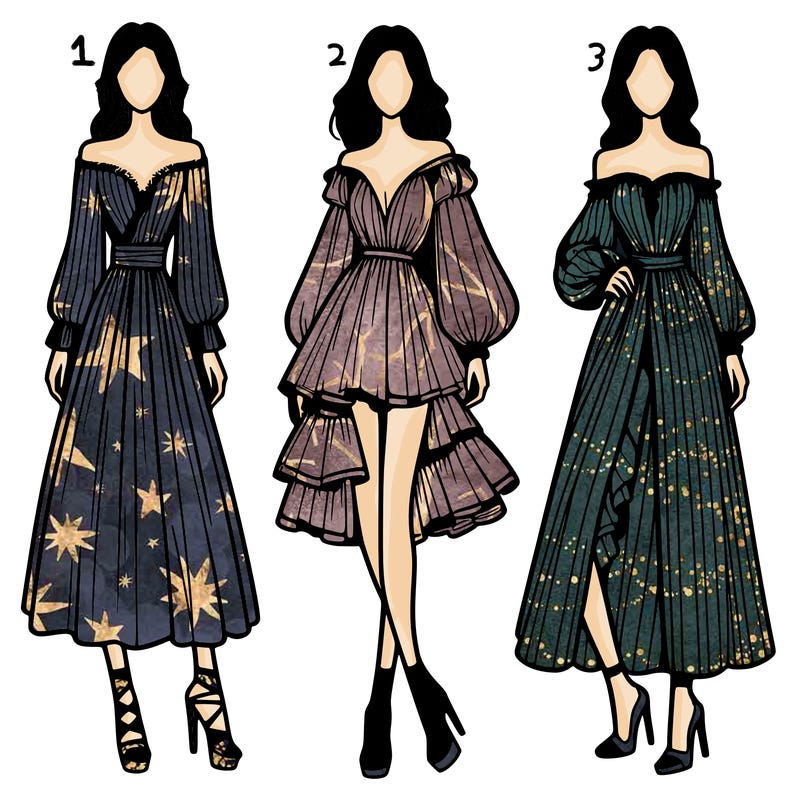 fashion models dresses