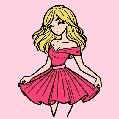 woman in skirt