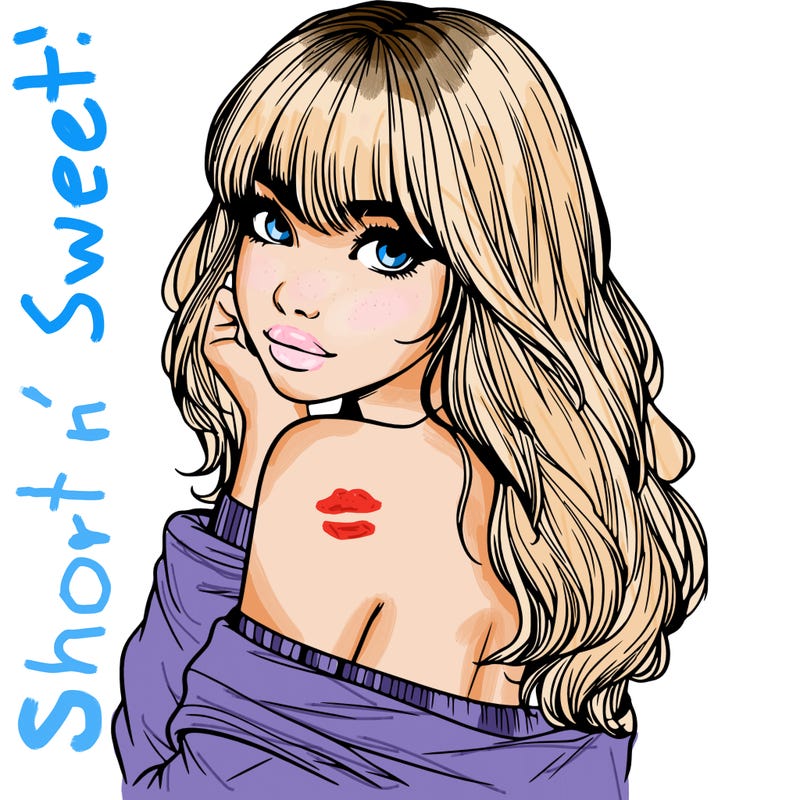 realistic girl with bangs looking over her shoulder