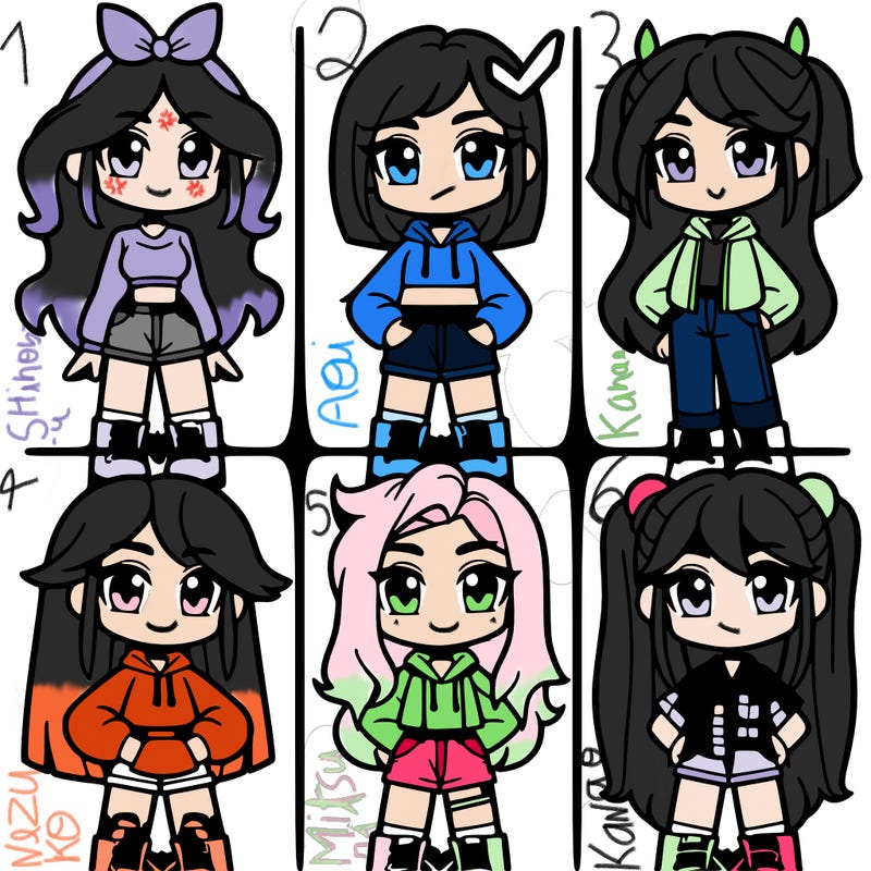 divisions into four girl