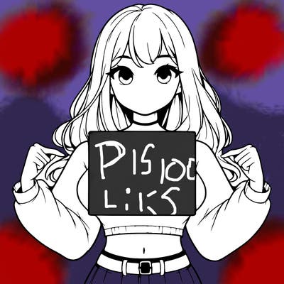 girl holding a blank sign in a long sleeve crop top