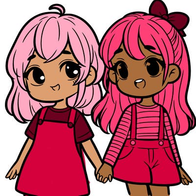 two girls