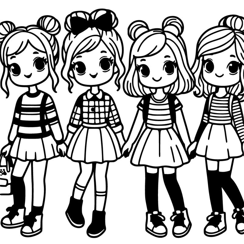 four girls