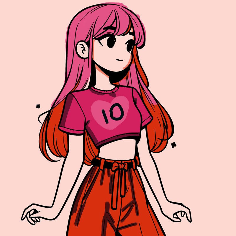 girl in a cute crop top