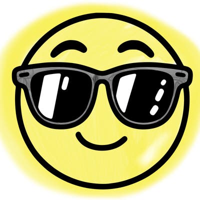 emoji with sunglasses