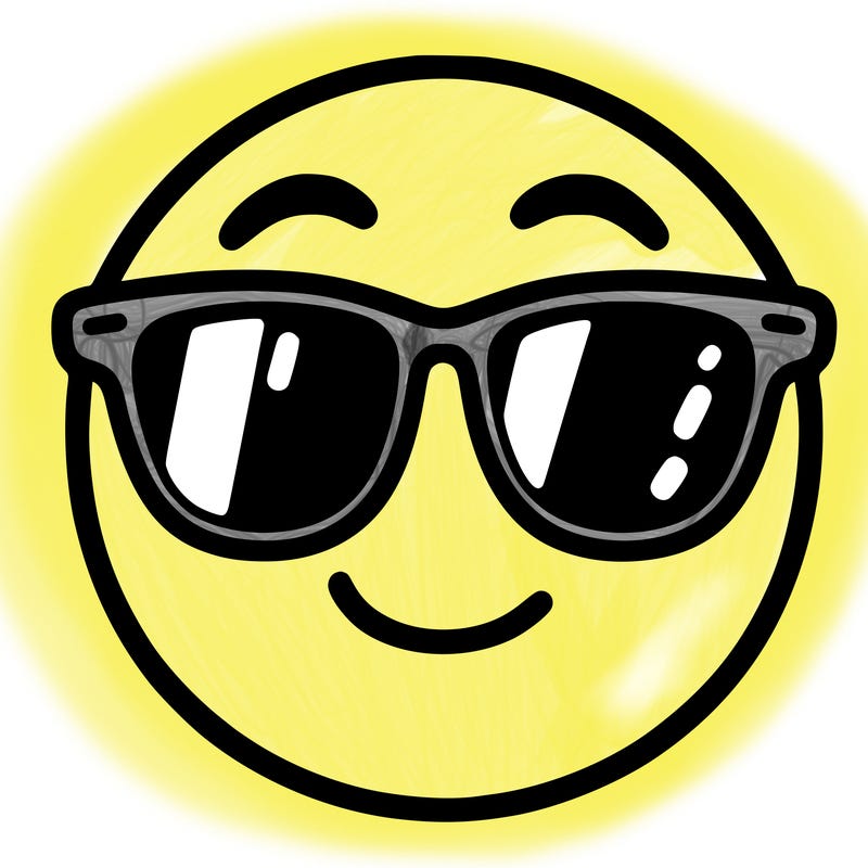 emoji with sunglasses