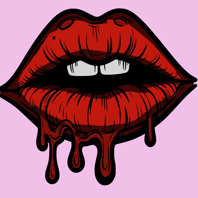 lips that look realistic and drip