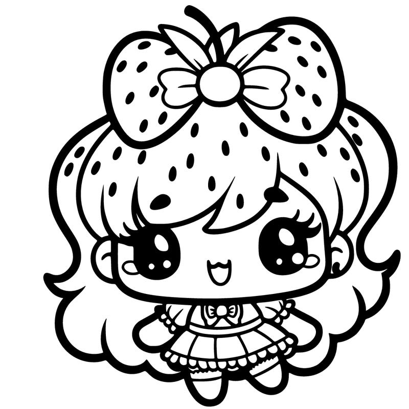 cute strawberry girl