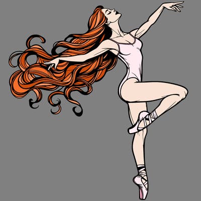 realistic woman dancer