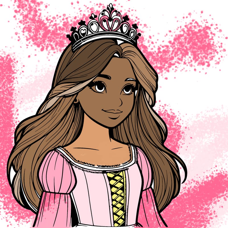 a realistic medieval princess with a tiara