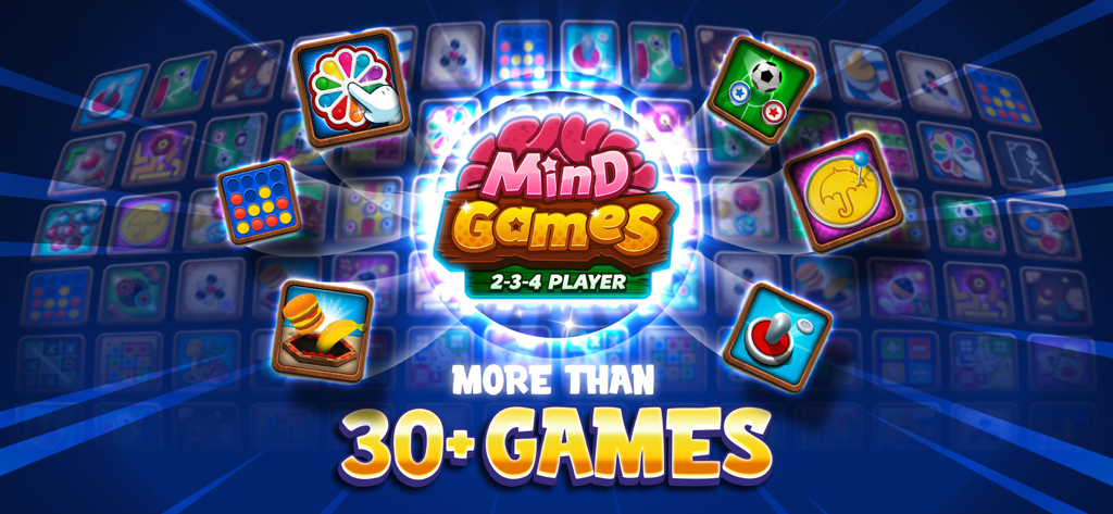 Mind Games for 2 3 4 Player - Mind Games for 2 3 4 Player app featuring over 30 multiplayer mini games