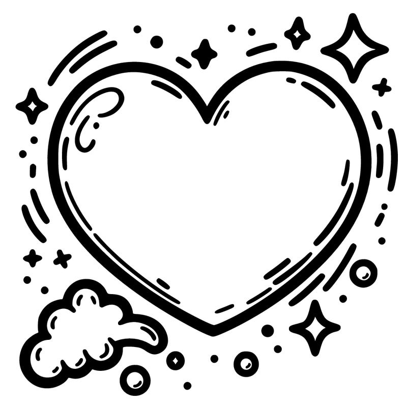 heart bubble