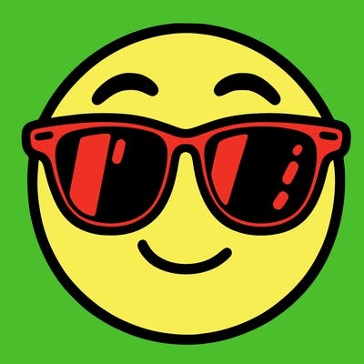 emoji with sunglasses