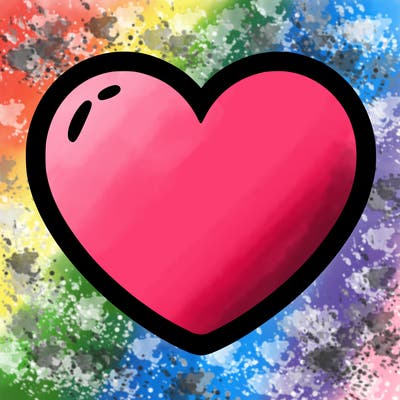 a blank heart