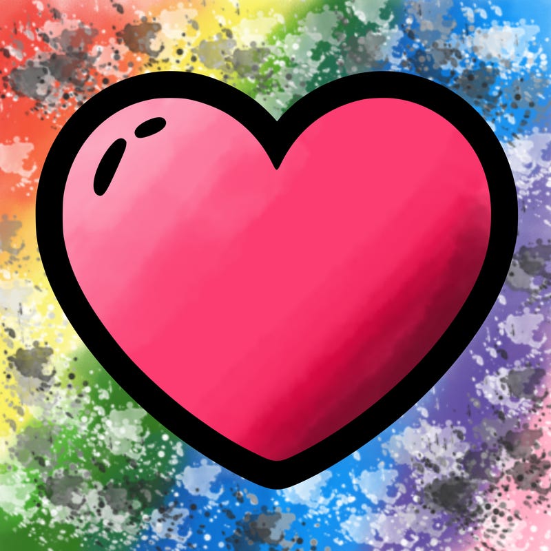 a blank heart