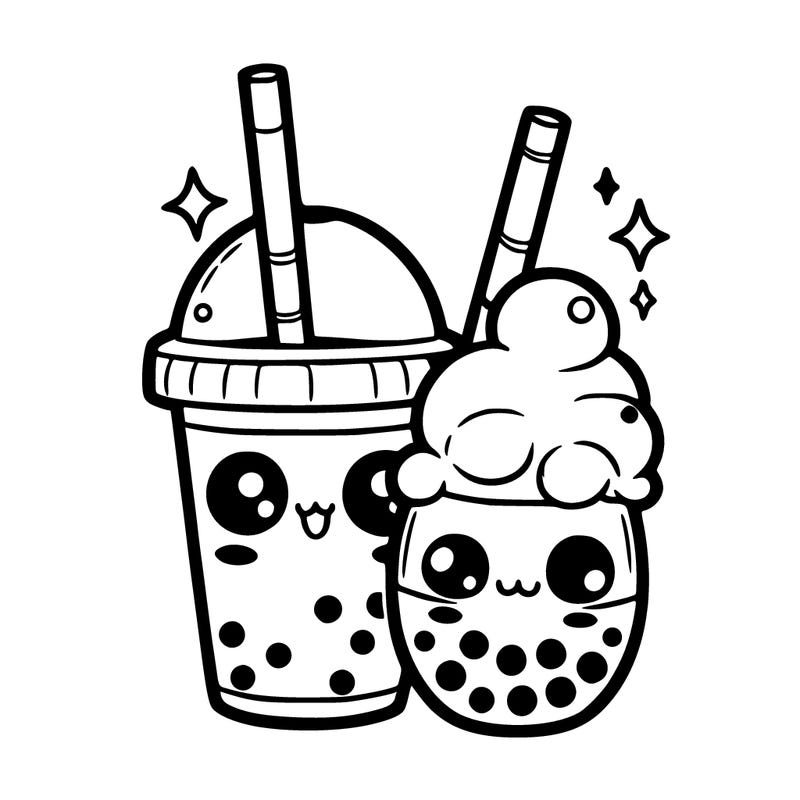 boba drinks cute