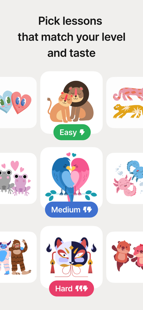 Skribly: Draw with friends - A screen from the Skribly app showing drawing lessons categorized into easy medium and hard levels