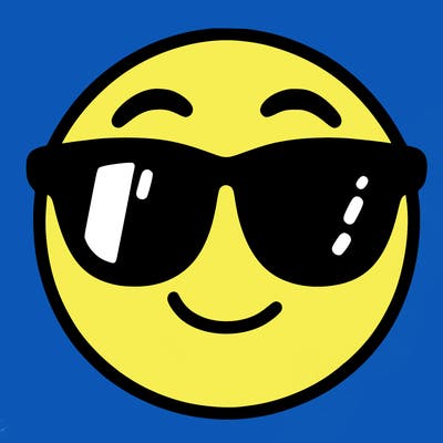 emoji with sunglasses