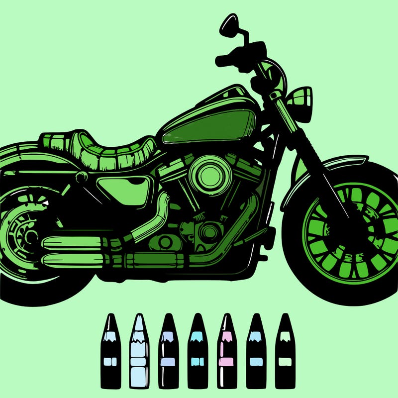 a realistic and detailed motorcycle