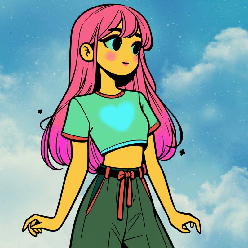 girl in a cute crop top