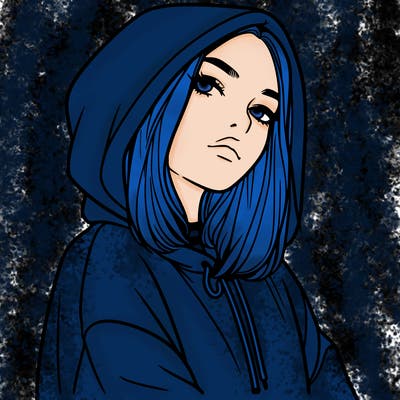 a realistic girl in a hoodie