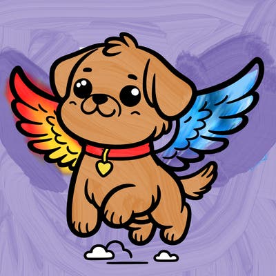 dog with wings