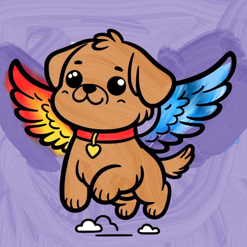 dog with wings