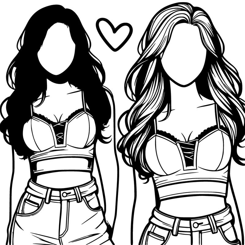 realistic girl faceless crop top