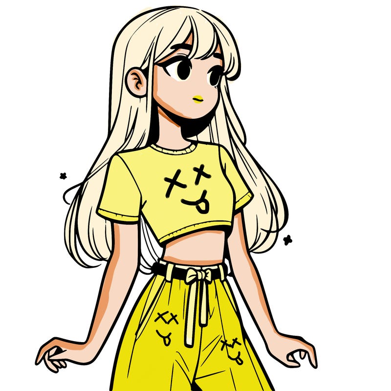 girl in a cute crop top