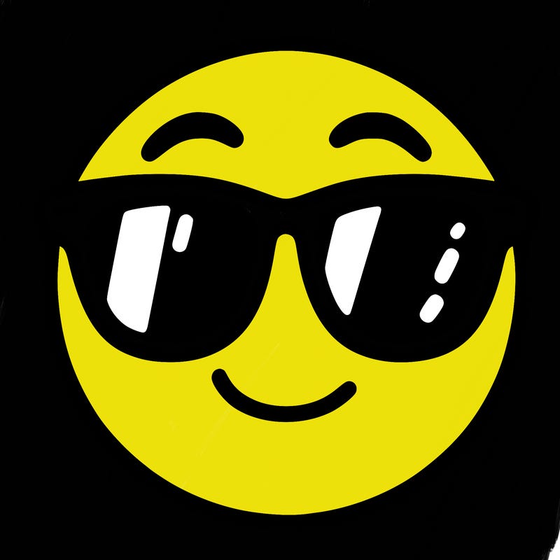 emoji with sunglasses