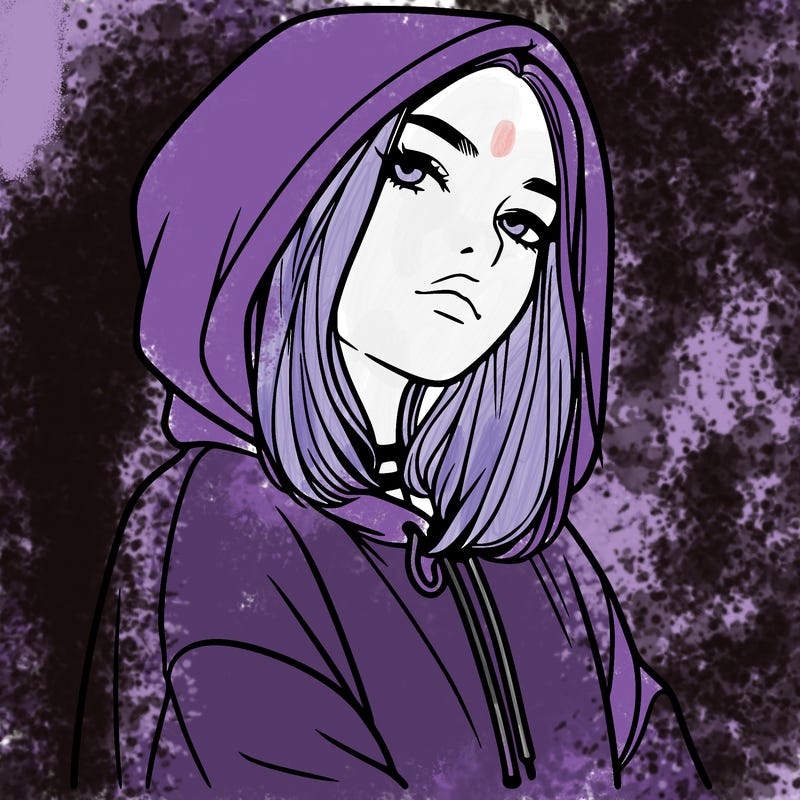 a realistic girl in a hoodie