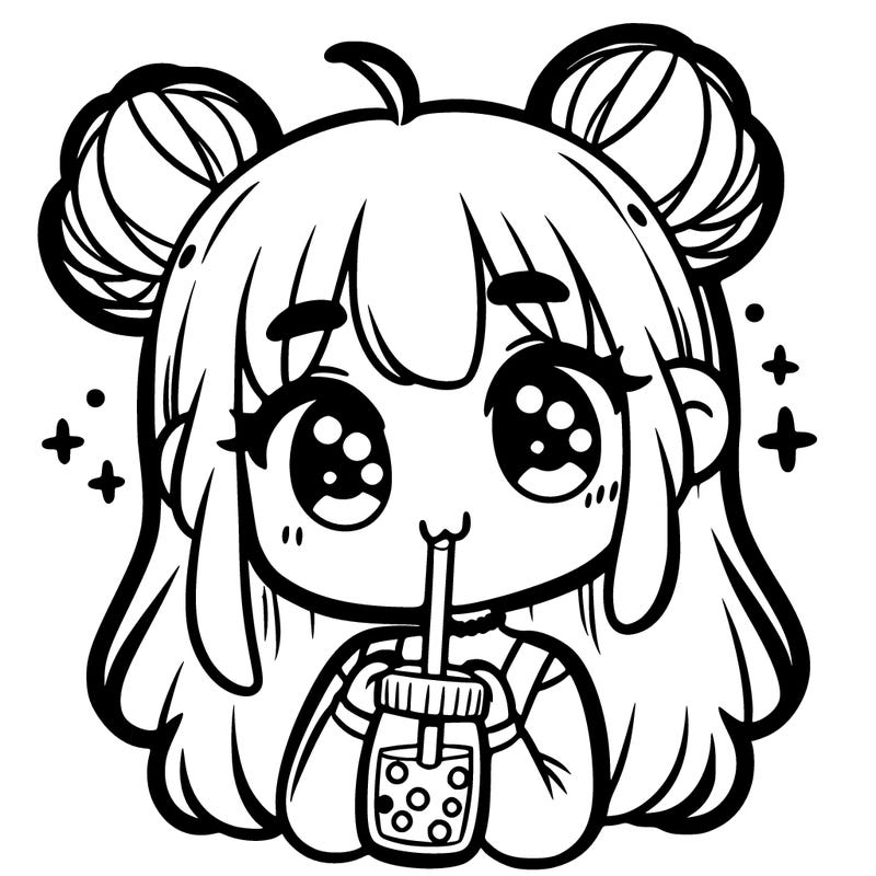 girl with boba