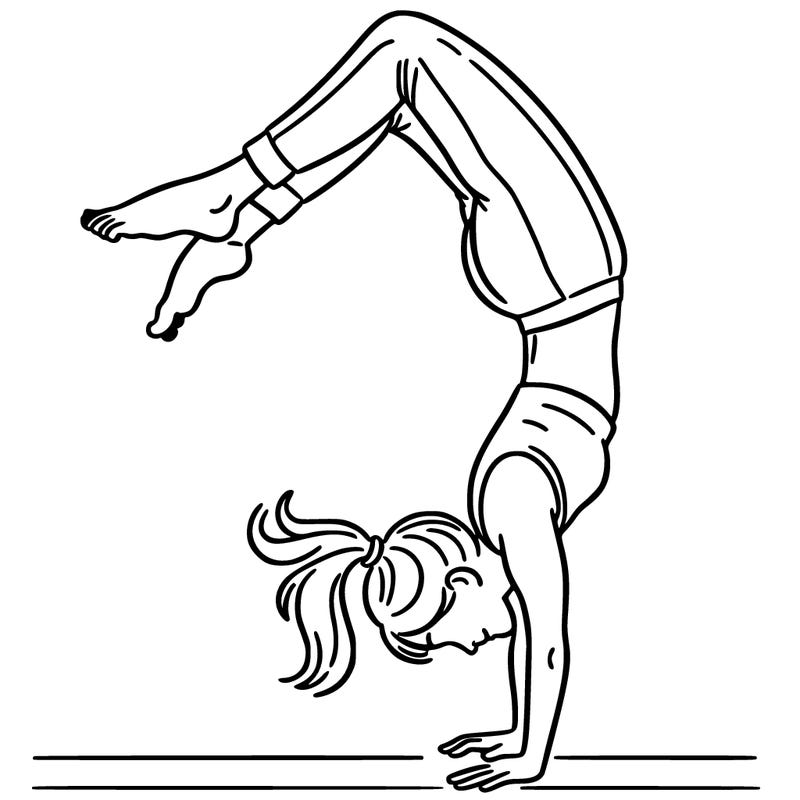 woman doing a backflip