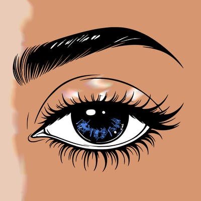 eye closed realistic